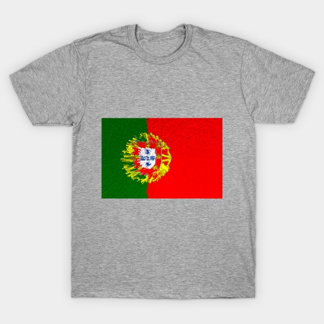 Extruded flag of Portugal T-Shirt by DrPen